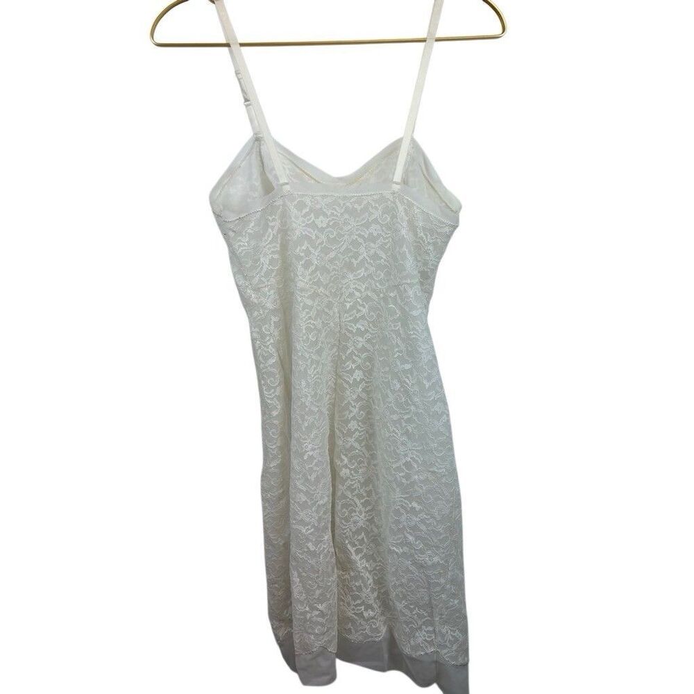 American Vintage Made in Hollywood CA 100% Nylon Lace‎ Slip Dress Size Small - Picture 2 of 9